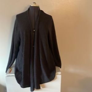 Eileen Fisher Lightweight Charcoal Cardigan